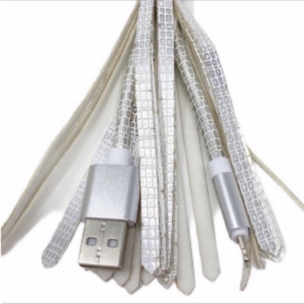 Snakeskin Tassel USB Phone Cable Key Chain NEW - Picture 2 of 6